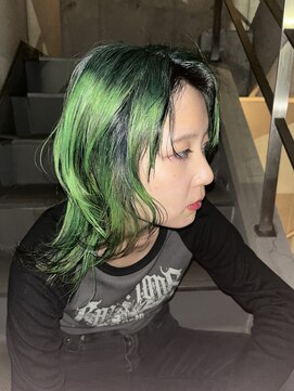 カー(KAH) ネオライムグリーン　ウルフヘア