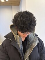 メンズカット リア(Men’s cut riah)&nbsp;波巻きスパイラルパーマメンズマッシュパーマツイストパーマ