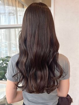 ポジ(poji) 髪質改善カラー 艶カラー ブラウンカラー ミディアム