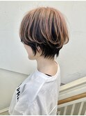 【morio成増 セリザワ】ショートボブ アンブレラカラー ピンク