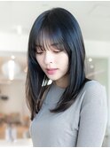 韓国レイヤー顔周りカット透明感カラー髪質改善艶髪シースルー