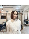 【lufun 森下】髪質改善ストレート×ぱつっとボブ　20代30代姫路