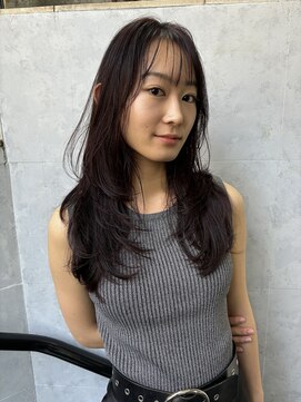 ノス 表参道(NOOS) レイヤー/エアリーロング/美髪/赤髪/ブラウンカラー