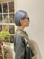 ヴィーヴォ オモテサンドウ(Vivo omotesando)&nbsp;ケアブリーチ/ハイトーン/ブリーチカラー/切りっぱなしボブ/ボブ