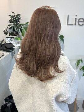 ミルクティーベージュ/ダブルカラー/ブリーチ/ロング/ハイトーン