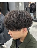 シャドウパーマ/メンズパーマメンズカットスパイラルパーマ