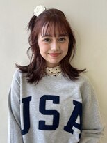 ラパンセ ブルー(LA PENSEE BLEU) ピンクブラウン ヘアアレンジ