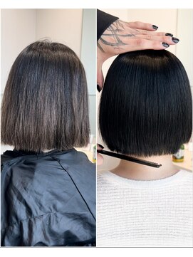 ランソ 新宿(RUNSO) 縮毛矯正のBefore＆After