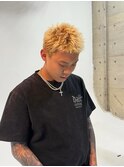 福岡　久留米/スパイキーショート　金髪