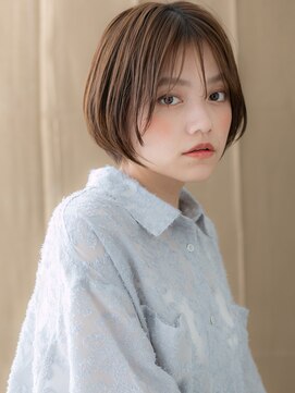 カバーヘア ブリス 戸田公園西口店(COVER HAIR bliss) 似合わせカットひし形ナチュラルショートボブX戸田公園30代40代