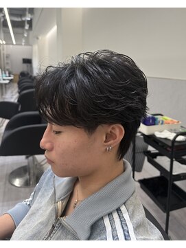 ビカムメンズヘアー 栄店(become men's hair) フェザーパーマ/ニュアンスパーマ/センターパート
