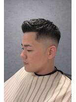 ワンワンオー バーバーショップ 長浜店(@110 BARBER SHOP) 緩め濡れパン × スキンフェード