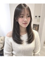 フォト 武蔵小杉(foto) シアーミディアムレイヤー/レイヤーカット/グレージュ