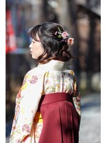 ベス 天王町 西横浜(Bes) ハーフアップ×生花