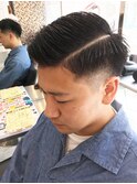 《D'ciel工藤富生》メンズ刈り上げフェード七三スタイル♪