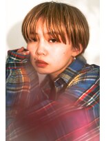 テトヘアー(teto hair) マッシュショート、ブロンド、マニッシュショート