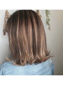 ピンクベージュ×トリートメント