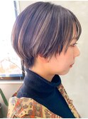 マッシュショート、スリークショート、インナーカラー