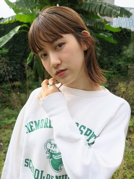 ウォーター 表参道(WATER) 鎖骨ミディアム/シースルー前髪/エアストレート/南青山/表参道