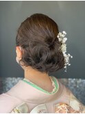 お着物ヘアスタイル