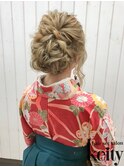 ルーズアップ【TEL予約】ヘア＋袴着付￥6800