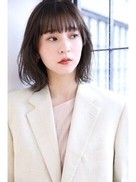 エールバイボヌール(Ere by Bonheur) 30代小顔ミディアム外はねボブ