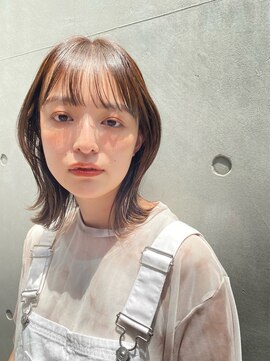 ノーム(norm) ミディアム/くびれヘア/ボブルフ/ショコラアッシュ