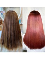 アンフィシュピトロワ(AnFye spi tlow)&nbsp;ジュエリーシステム×LULUTr×縮毛矯正＋ケアブリーチ＋カラー♪