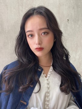 ロンドアヴァントゥス 池袋(Lond aventus) 韓国、ワンホン、ミディアムヘア、くびれヘア