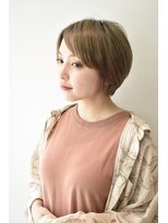 キープへアデザイン(keep hair design) ミントアッシュ/くすみブルー/大人のショート【三橋】