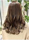 ゆるふわコテ巻きパーマ/20代30代40代髪型