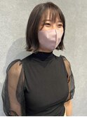 天神/大名/ボブ/大人ボブ/ダークベージュ/暗くても透ける
