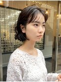 ボーイッシュミディアムボブ