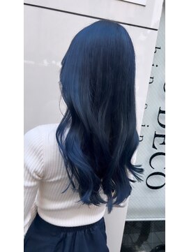 ヒップスデコ(Hip's deco) 【ブリーチあり】ダークネイビーブルーカラーhi