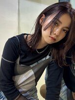 メイカ(MEIKA)&nbsp;【 外ハネ ×  ミディアム × ラベンダーブラウン 】 浅野美紀