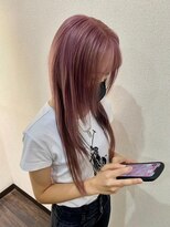 美容室 フォーリア Foglia 【Foglia坪来】ブリーチカラー パープルピンク