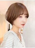 say. ぱっつん前髪 ショート ショートボブ くびれショート 青山