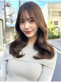 20代30代40代◎前髪パーマグレーベージュレイヤーロング黒髪