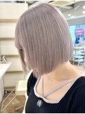 ラベンダーグレージュ/シルバー/シルバーラベンダー/ボブ/渋谷