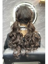 リアオオサカ テラス 梅田(Ria OSAKA terrace)&nbsp;ヘアセット×編み込みツインテール