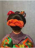 キッズヘアセット 七五三/和装/シニヨン/お団子/着付け#5