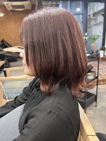 ファルベ(Farbe)&nbsp;美髪外ハネボブ/チェリーレッド/似合わせカット/ワイドバング