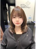 ワンカールで可愛い！韓国風ミディアムレイヤー