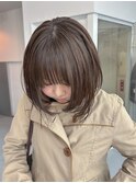 グレージュ/ブリーチなしwカラー
