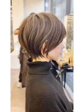 ビュー トウキョウ(VIEW TOKYO) 渋谷　20代30代40代大人可愛いひし形ショートボブ