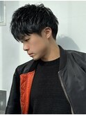 スパイキーショート/ブルーブラック/フェザーパーマサーフカール