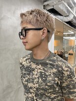 ソーコ 渋谷(SOCO) メンズカットメンズショートスパイキーショートブリーチカラー