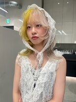 ソル 栄矢場町(SOL) ツートーンカラー/デザインカラー/ウルフカット/イエローカラー