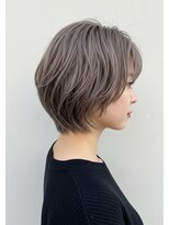 インスヘアー 京都四条大宮店(INCE HAIR)&nbsp;無造作ショートボブ×グレージュ