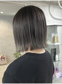 バレイヤージュ/グレージュ/船橋/くすみベージュ/細めハイライト